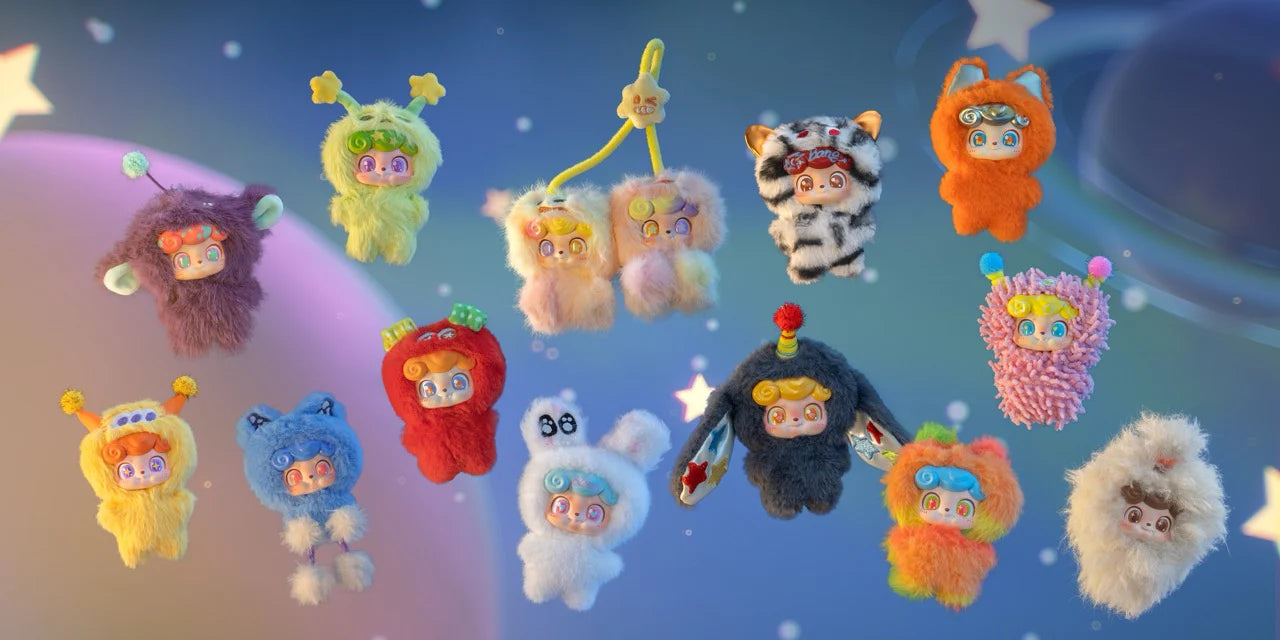 Q.Kid Emotional Hairy Monsters Series Plush Blind Box