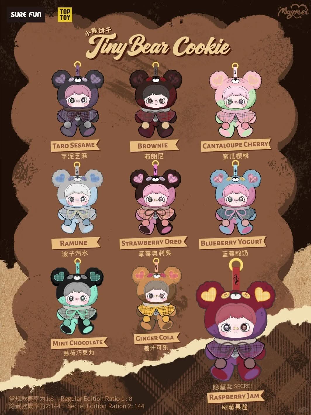 MayMei Tiny Bear Cookie Series Plush Blind Box – Unbox It!