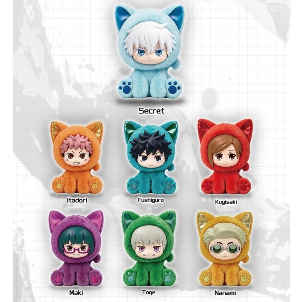 Jujutsu Kaisen Sitting Cat Party Plush Blind Box